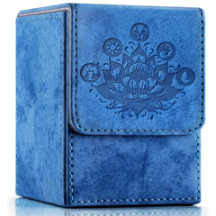 PROMAXIBINDER MTG deck box navy embossed exterior protects cards in style.