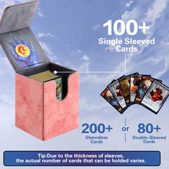 Promaxibinder MTG deck box pink tree interior with microfiber lining protects cards gently
