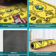 PROMAXIBINDER MTG Playmat with stitched edges for lasting durability.