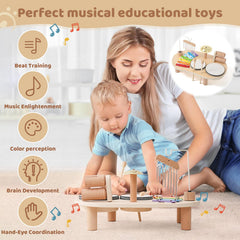 Promise Babe brass cymbals add bright tones for expressive musical play.