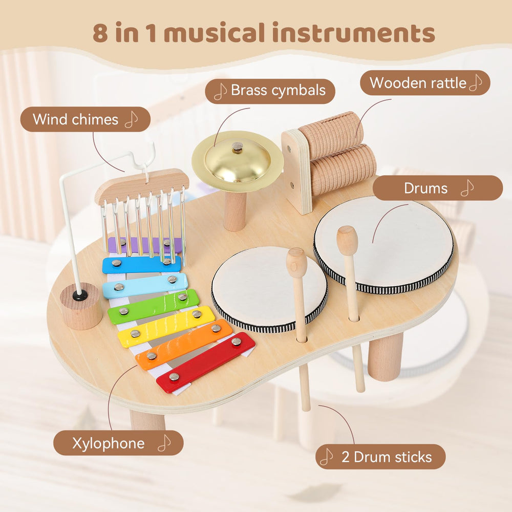 Promise Babe wooden rattle supports grasping and cause-and-effect play.