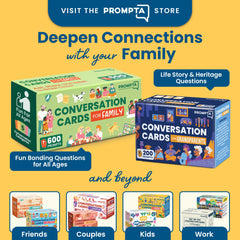 Prompta 600 conversation cards video call connect supports distant family bonding