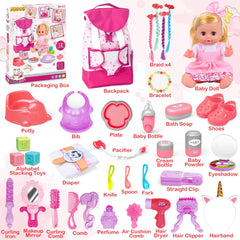 PROOU realistic baby doll for nurturing role-play and imaginative play