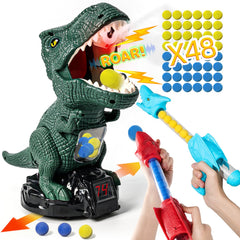Protado dinosaur target in green for engaging indoor/outdoor shooting games.