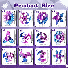 PROUNDLION fidget spinner with ABS material offers sturdy quality and smooth spins