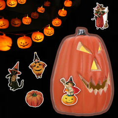 PRSTINCOL vintage Halloween designs: long-lasting decals for windows and journals.