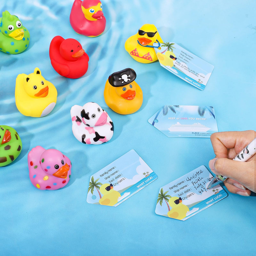 Prudiut rubber band attachment for secure on-board duck games.