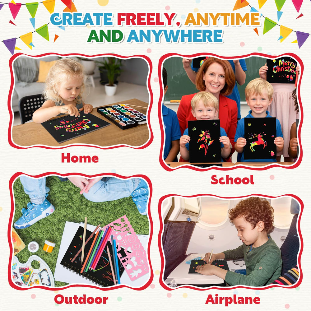 Prudiut scratch art offers mess-free, focused creative play for kids