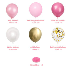 Przyjecie baby pink balloons for soft birthday celebration