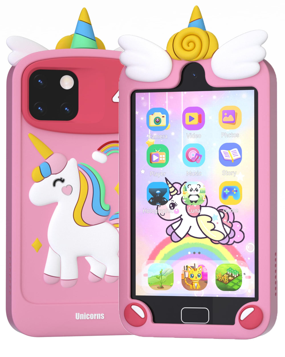 Psalms & Pals Kids Phone 4.0-inch screen, kid-friendly and easy on eyes.