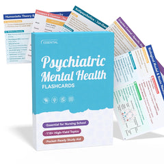 Psychiatric Mental Health Nursing Flashcards front cover for quick study sessions