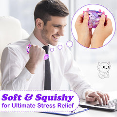 Ptdumyjua maltose-filled axolotl toy offers ultra-soft touch for sensory play.