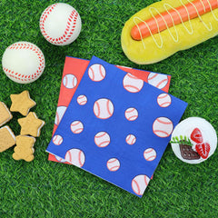 PTECDROTS baseball napkins suit sports-themed gatherings for kids and adults.