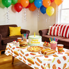 PTECDROTS birthday party hot-dog design enhances kids' event ambiance.