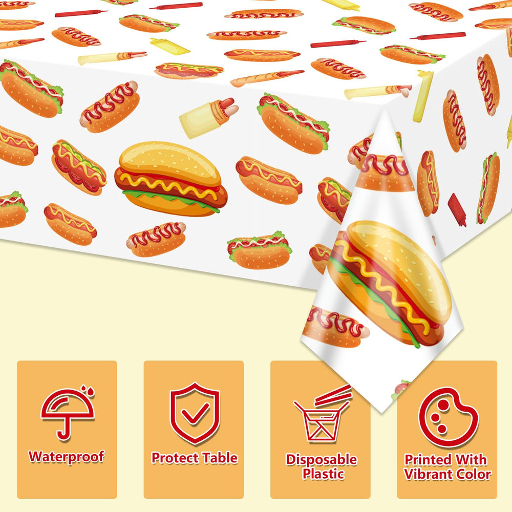 PTECDROTS waterproof PE tablecloth ready for spills and messes.