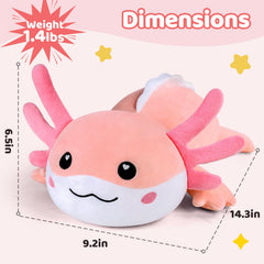 Puffpals weighted axolotl gift idea, great for birthdays or holidays.
