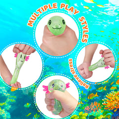 Puffwize Axolotl squishy desk use encourages focus during work or study sessions.