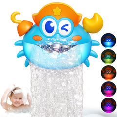 Puidapo bath bubble machine with LED light show brightens kids' bath time