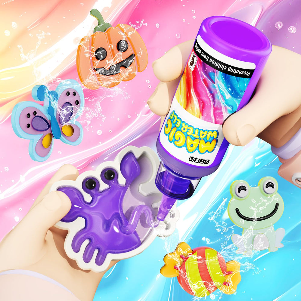 PULASIDO gel colors offer vivid hues for imaginative water pets.