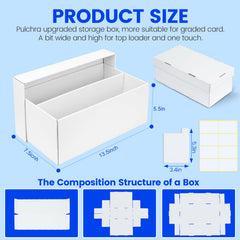 Pulchra graded-card case showing dividers for organization.