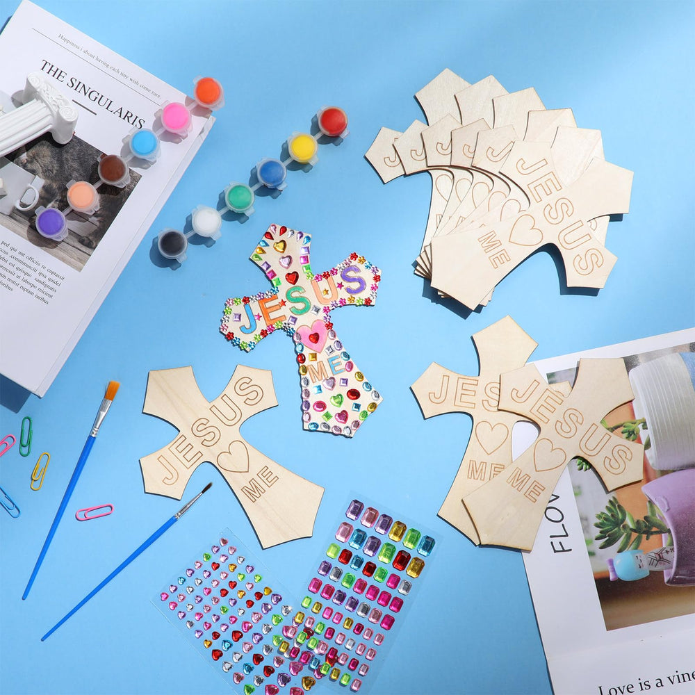 PullCrease cross craft 6.69x3.15 inches sized for classroom projects