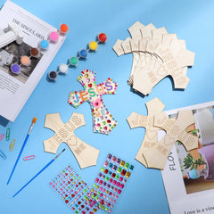 PullCrease cross craft 6.69x3.15 inches sized for classroom projects