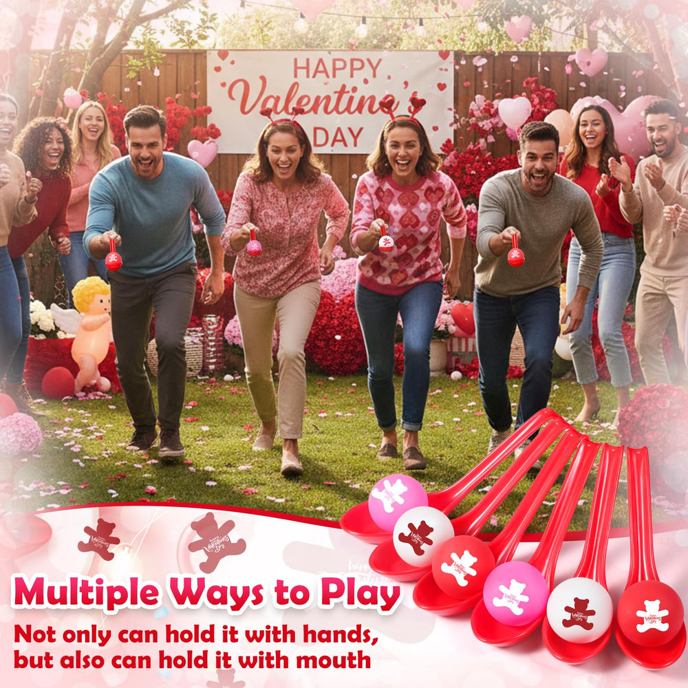 PullCrease Valentine’s game scene—indoor or outdoor relay fun.