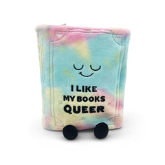 Punchkins book plushie featuring a queer romance cover for cozy reading spaces
