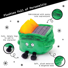 Punchkins Dumpster Fire Plushie gift-ready packaging conveys a playful, memorable present.