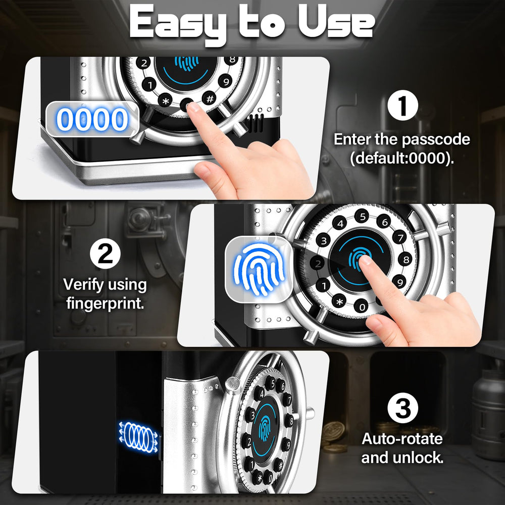 Pupidiu storage for coins and notes keeps savings organized for youngsters.