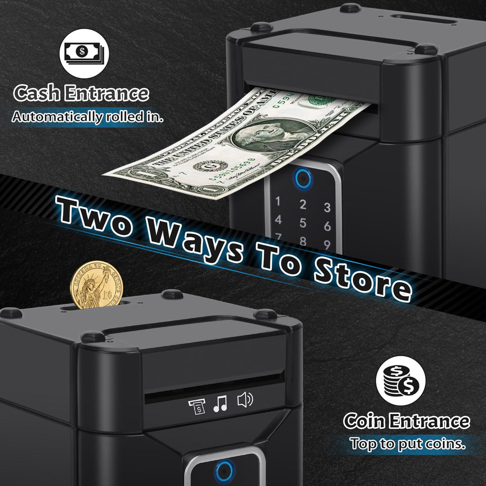 Pupidiu piggy bank large capacity image demonstrates storage for toys and keepsakes.