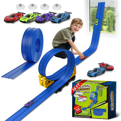 Puppiluv flex race track 16ft with suction cups for indoor thrills