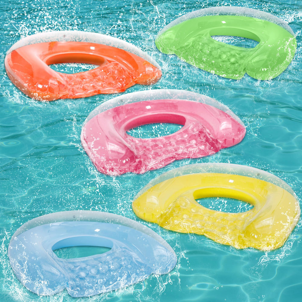 PuppyuWill 52x38 drifter pool float in sapphire blue for comfortable lounging