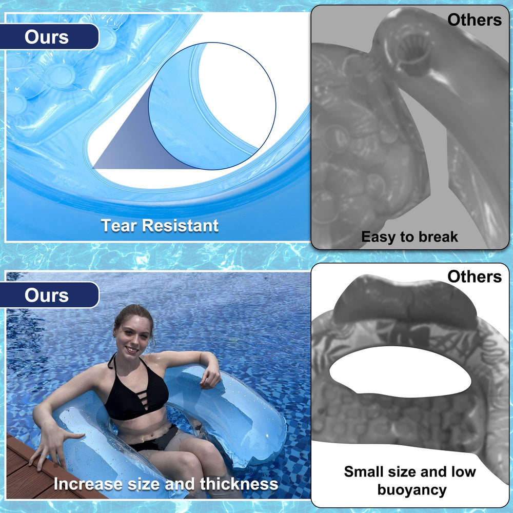 PuppyuWill repair patch included for pool float maintenance.