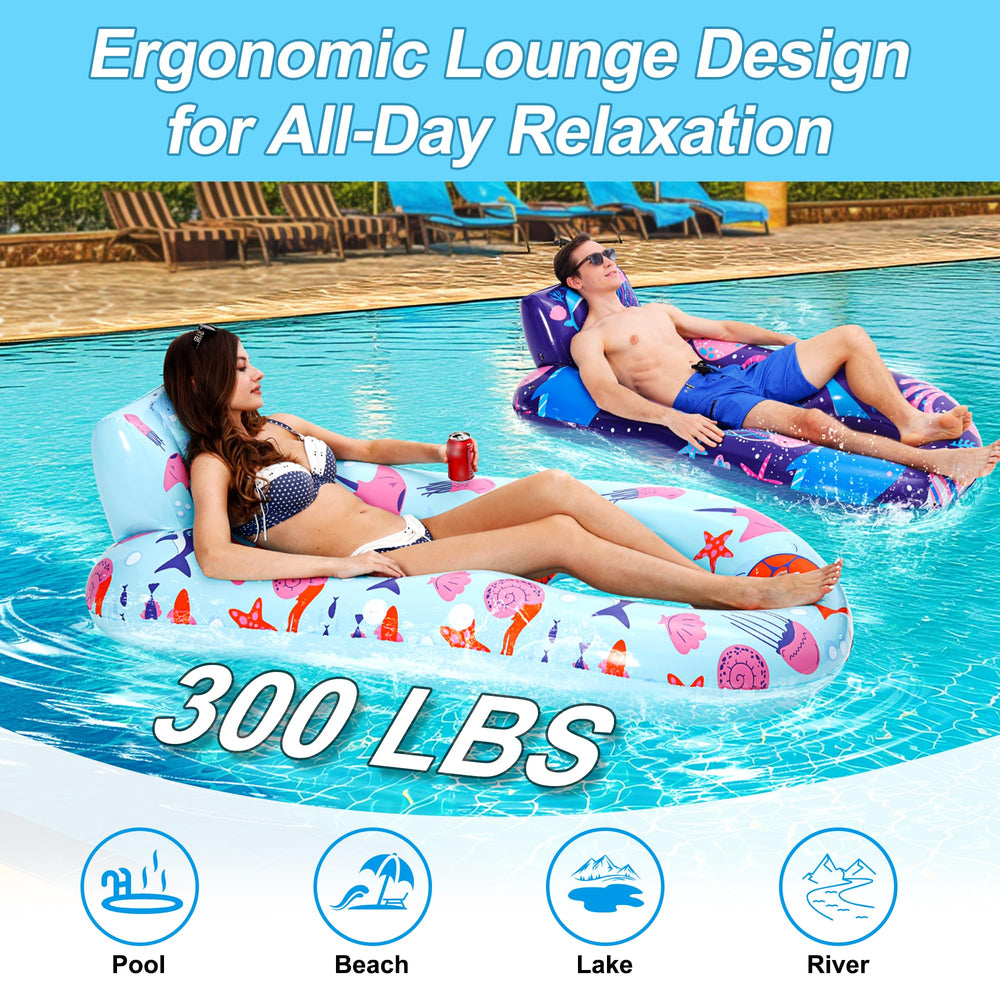 PuppyuWill pool lounger includes a built-in drink holder for easy access.