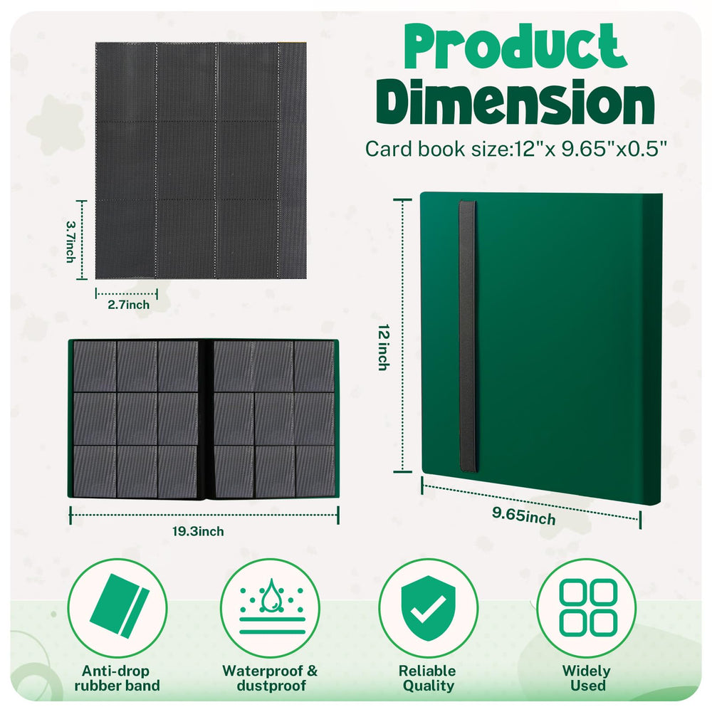 PUPTILY 20-page, 9-pocket sheets provide easy viewing and protection.