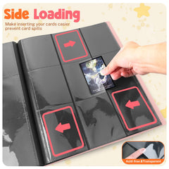 PUPTILY Card Binder clear sleeves for visibility and protection.