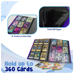 PUPTILY binder clear sleeves provide crystal-clear visibility of every card
