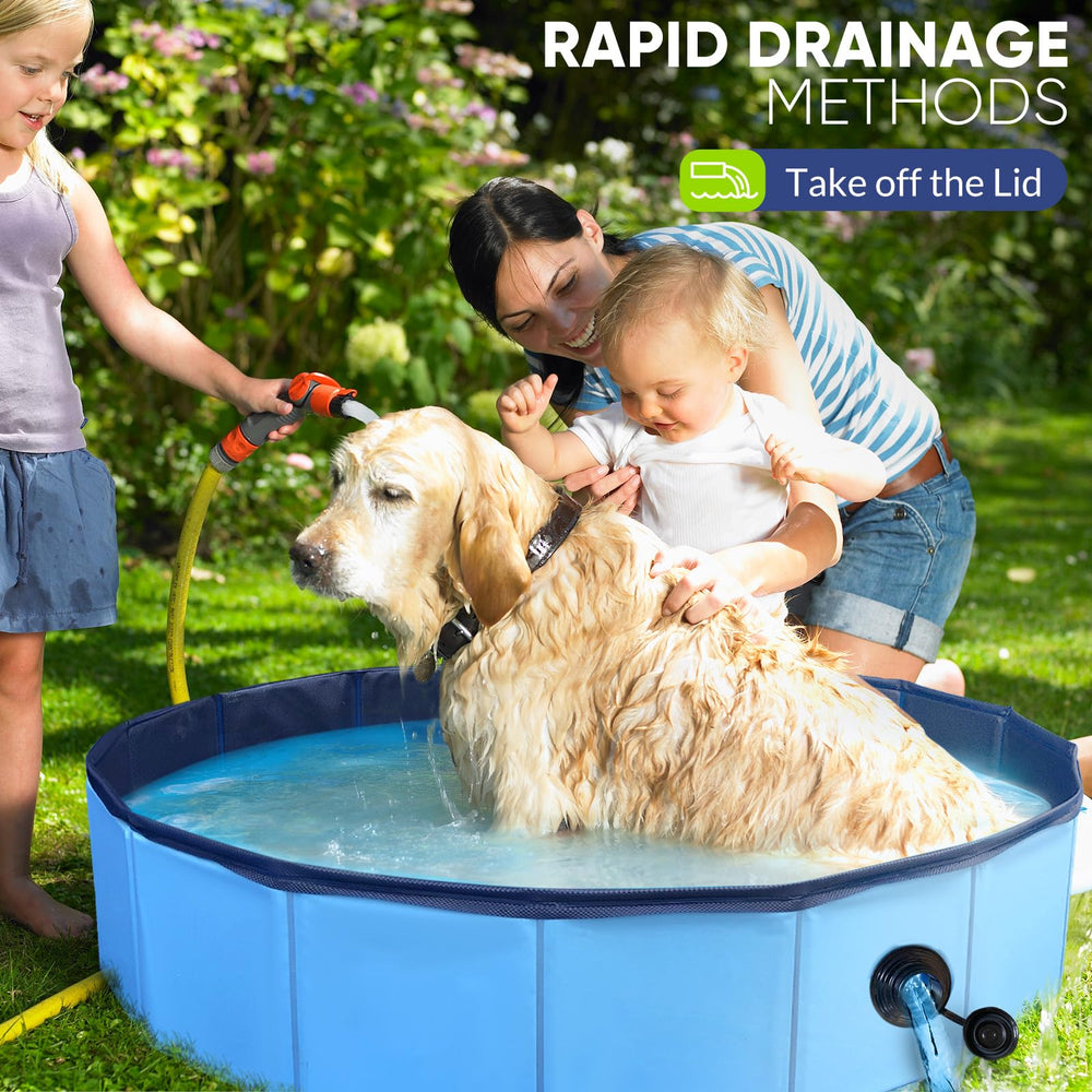 PUPTILY compact foldable pool is ideal for trips.