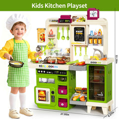 Pupu Pig kitchen toy foods, pots, pans, and utensils for role play.