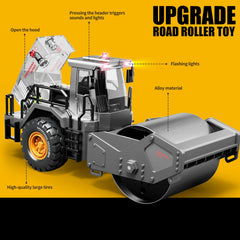 Pupu Pig steam roller side view highlighting authentic scale detail for imaginative play.