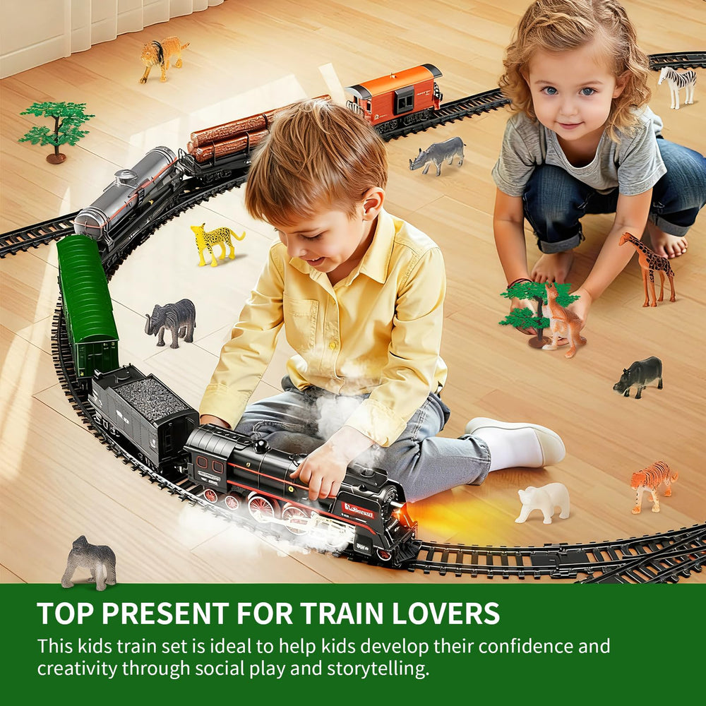 Pupu Pig trees and track scene creating a playful landscape