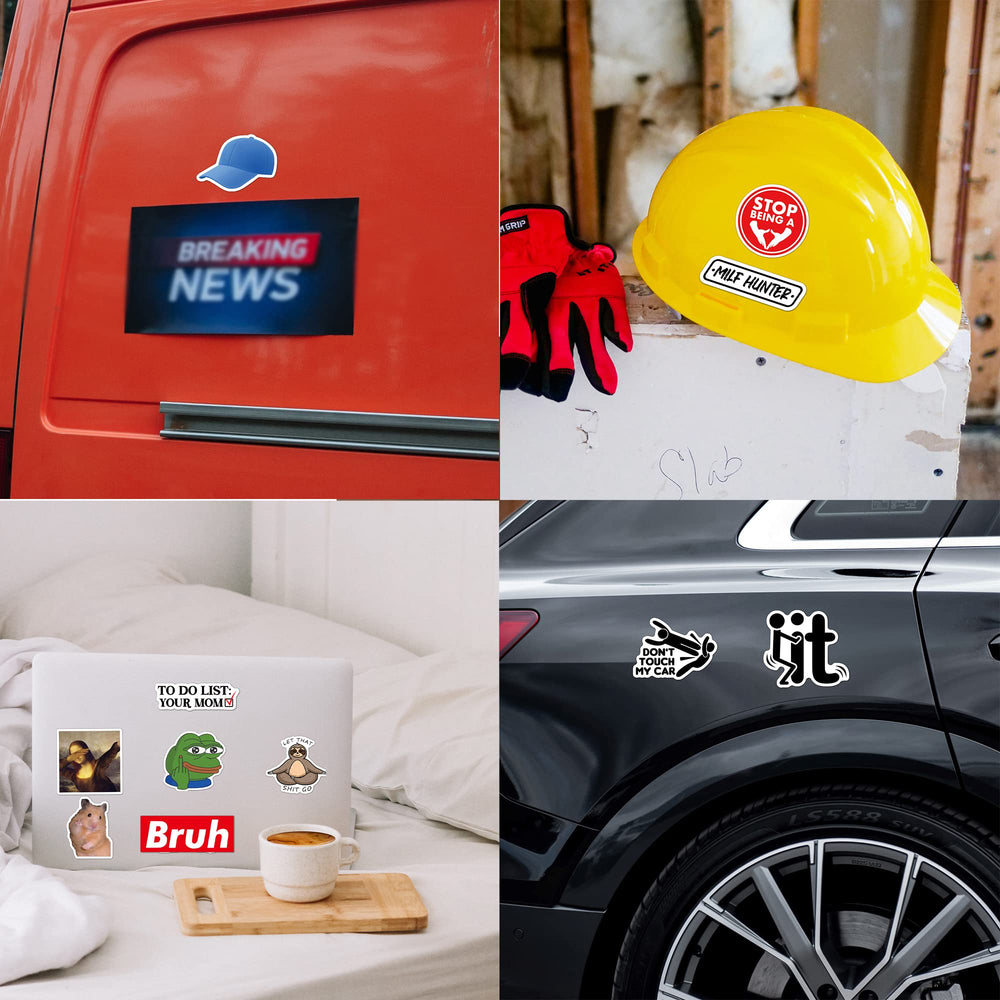 Puraesla stickers on hard hat add personality while staying rugged