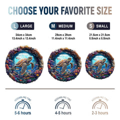 Purdicra 3D vision turtle puzzle detail shows textured layers and unique shape.