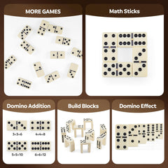 PUREPLAY Jumbo dominoes arranged on table for a lively game night