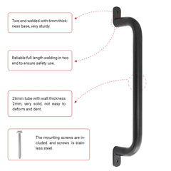 Purife outdoor playground handle provides secure grip for play areas.