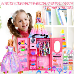 PURPERCAT slip dresses and accessories enhance pretend fashion shows.