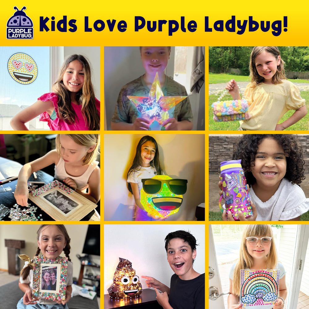 Purple Ladybug EraserLab gift-ready kit presents a thoughtful, creative activity for kids