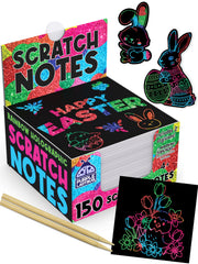 Purple Ladybug rainbow scratch notes reveal rainbow colors for mess-free creativity