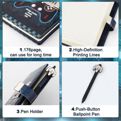 Purtarly boy diary gift pack ideal for birthdays or holidays.